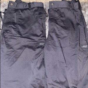 Men’s pewter colored scrub pants